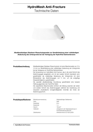 HydroMesh Anti-Fracture