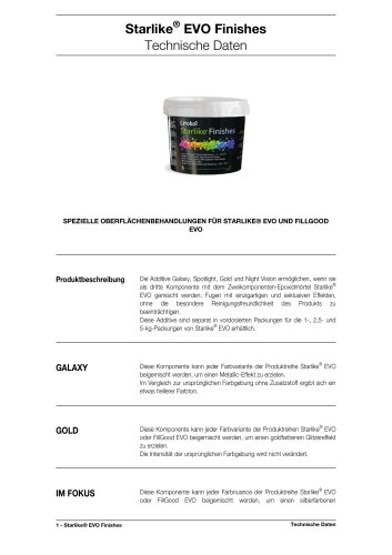 Starlike® EVO Oberflächen