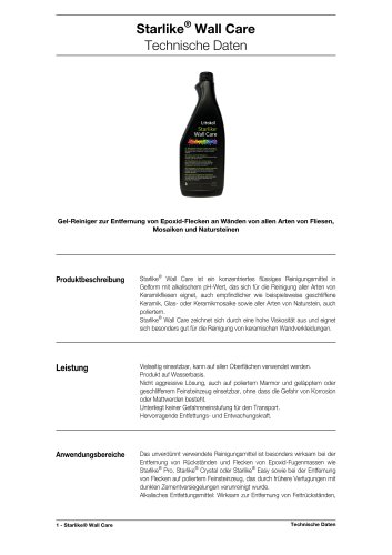 Starlike® Wall Care