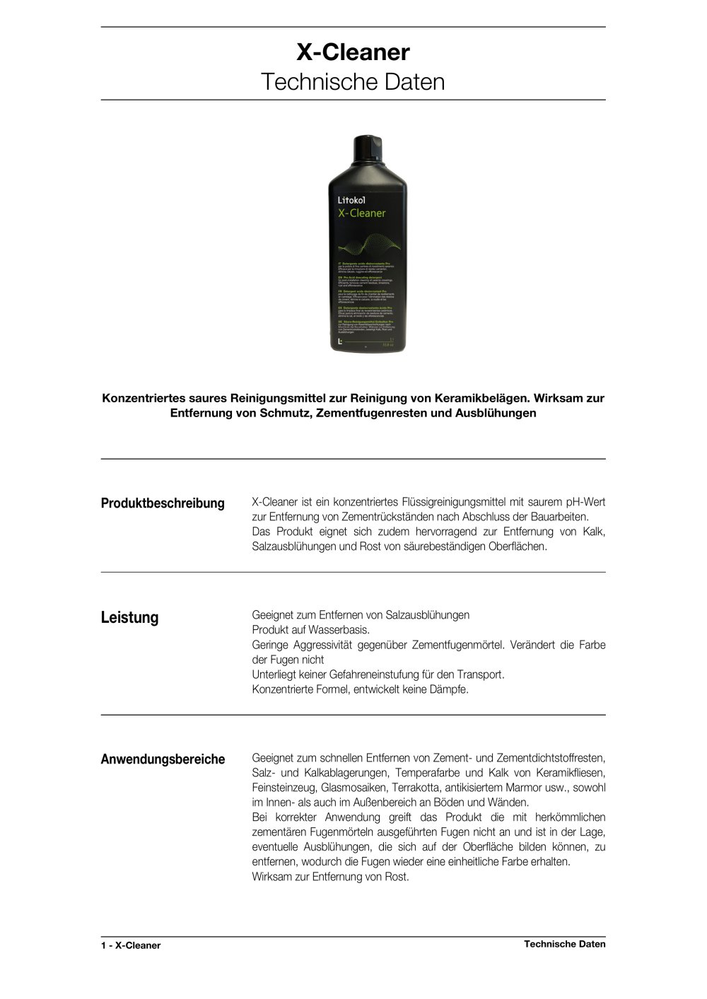 X-Cleaner - LITOKOL