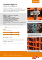 Kunststoffausgleiche - Produktinformation - 2