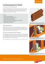 Raster Lochbandspanner - Produktinformation - 2