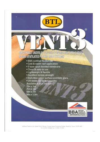 Vent 3 - Breathable Membrane