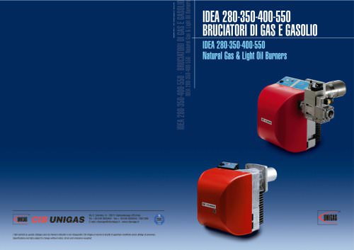 IDEA 280-350-400-550 Natural Gas & Light Oil Burners