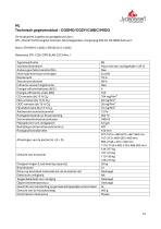 Technisches Datenblatt COSMO, COZY, CUBIC & MIDO-16