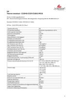 Technisches Datenblatt COSMO, COZY, CUBIC & MIDO-2