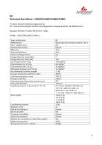 Technisches Datenblatt COSMO, COZY, CUBIC & MIDO-6