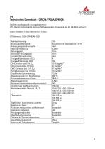 Technisches Datenblatt ORION, OMEGA & TROJA-4