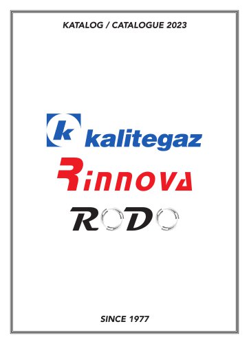 Kalitegaz & Rinnova & Rodo - Katalog 2023