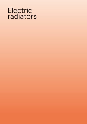 Technical sheet - Electric radiators