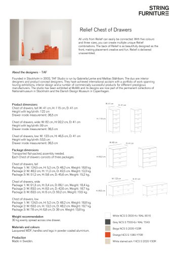 Relief Chest of Drawers