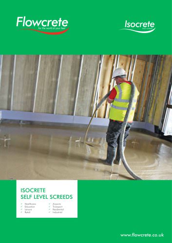 ISOCRETE  SELF LEVEL SCREEDS