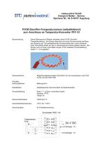 Pt100 Dünnfilm-Temperatursensor (selbstklebend) zum Anschluss an Temperatur-Konverter PXT-10 - 1