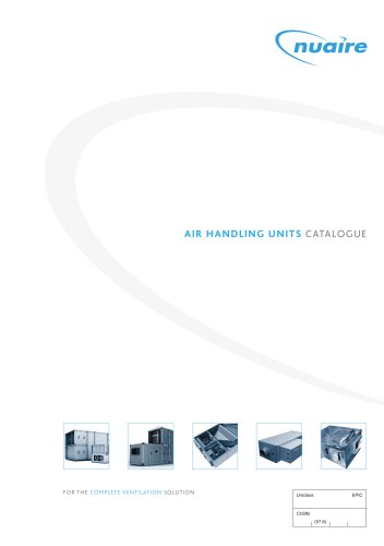 AIR HANDLING UNITS CATALOGUE