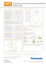 HIT Photovoltaikmodul N240 N235 - 2