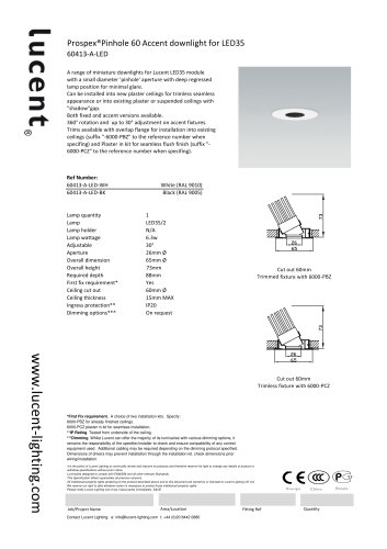 Pinhole 60 Accent