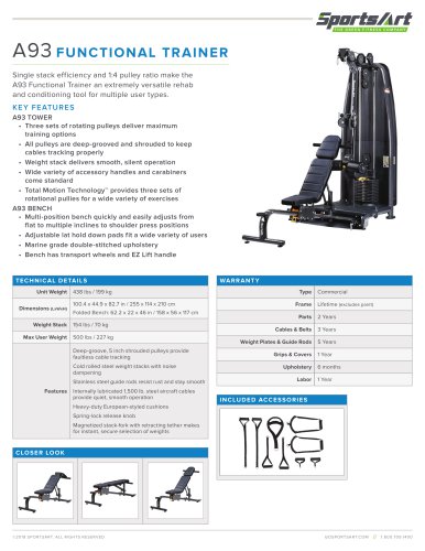 A93 FUNCTIONAL TRAINER