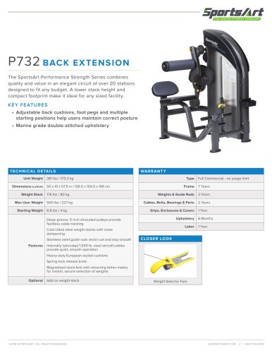 P732 BACK EXTENSION