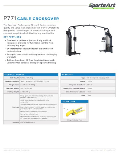 P771 CABLE CROSSOVER