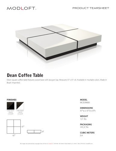 Dean Coffee Table