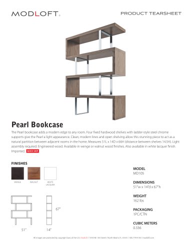 Pearl Bookcase