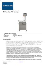 Metos Hot Fill -pumps