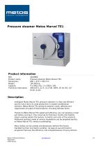 Pressure steamer Metos Marvel TE1