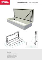 Electrical operation - Roof access hatch