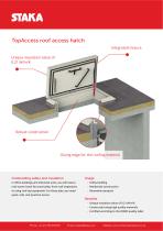 Product sheet TopAccess roof hatch