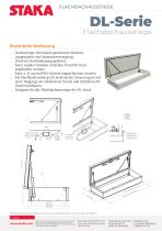 Staka Flachdachausstiege - Produktdokumentation DL-SerieGlas Flachdachausstiege - 4