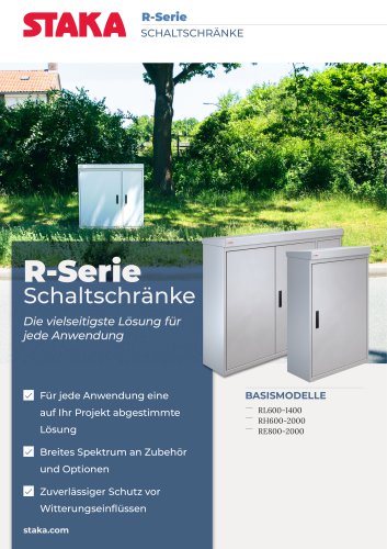 Staka R-Serie Edelstahl Schaltschr&auml;nke