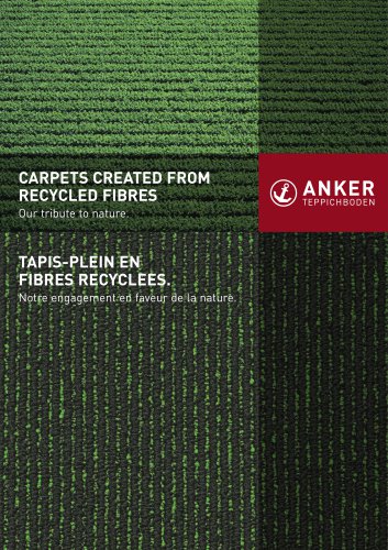 CARPETS CREATED FROM RECYCLED FIBRES