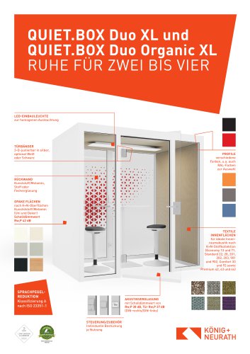 QUIET.BOX Duo XL und QUIET.BOX Duo Organic XL