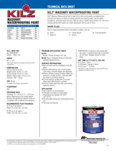 KILZ®  MASONRY WATERPROOFING PAINT