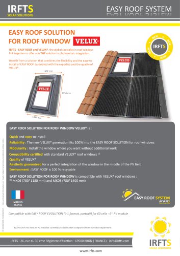 EASY ROOF WINDOW SOLUTION VELUX