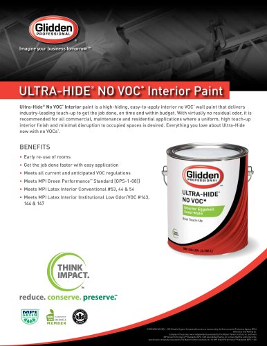 Ultra-Hide® No VOC*