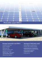 Photovoltaic carport ERGO X