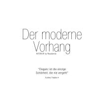 Der moderne Vorhang_Eleganz ist die einzige Schönheit, die nie vergeht - 2