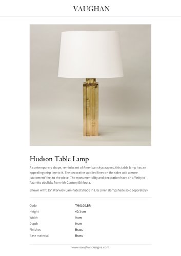 Hudson Table Lamp