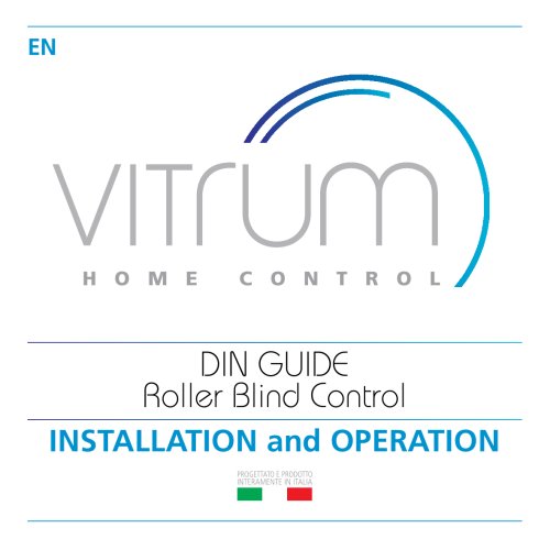 Vitrum II DIN Shutters and Curtains Control Wireless