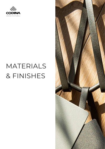 Materials and Finishes