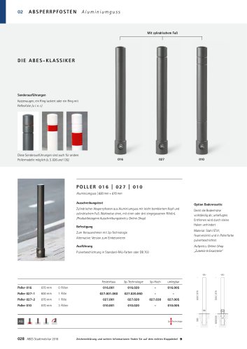 ABES Absperrpfosten 016