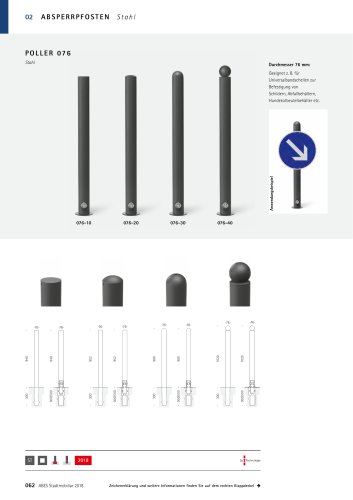 ABES Absperrpfosten 076-40