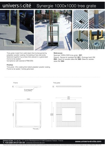 Synergie 1000x1000 tree grate