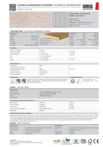 COSWICK HARDWOOD FLOORING Product # 1122-1542