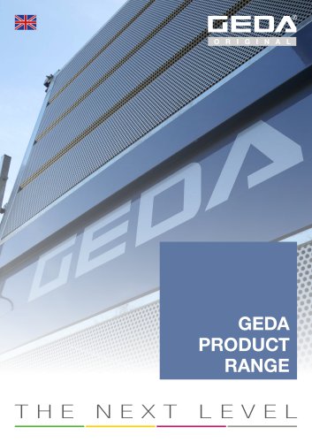 GEDA PRODUCT RANGE