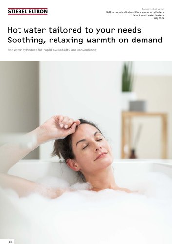 Cylinders and small water heaters | Product Group Brochure 2024