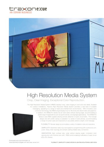 High Resolution Media System